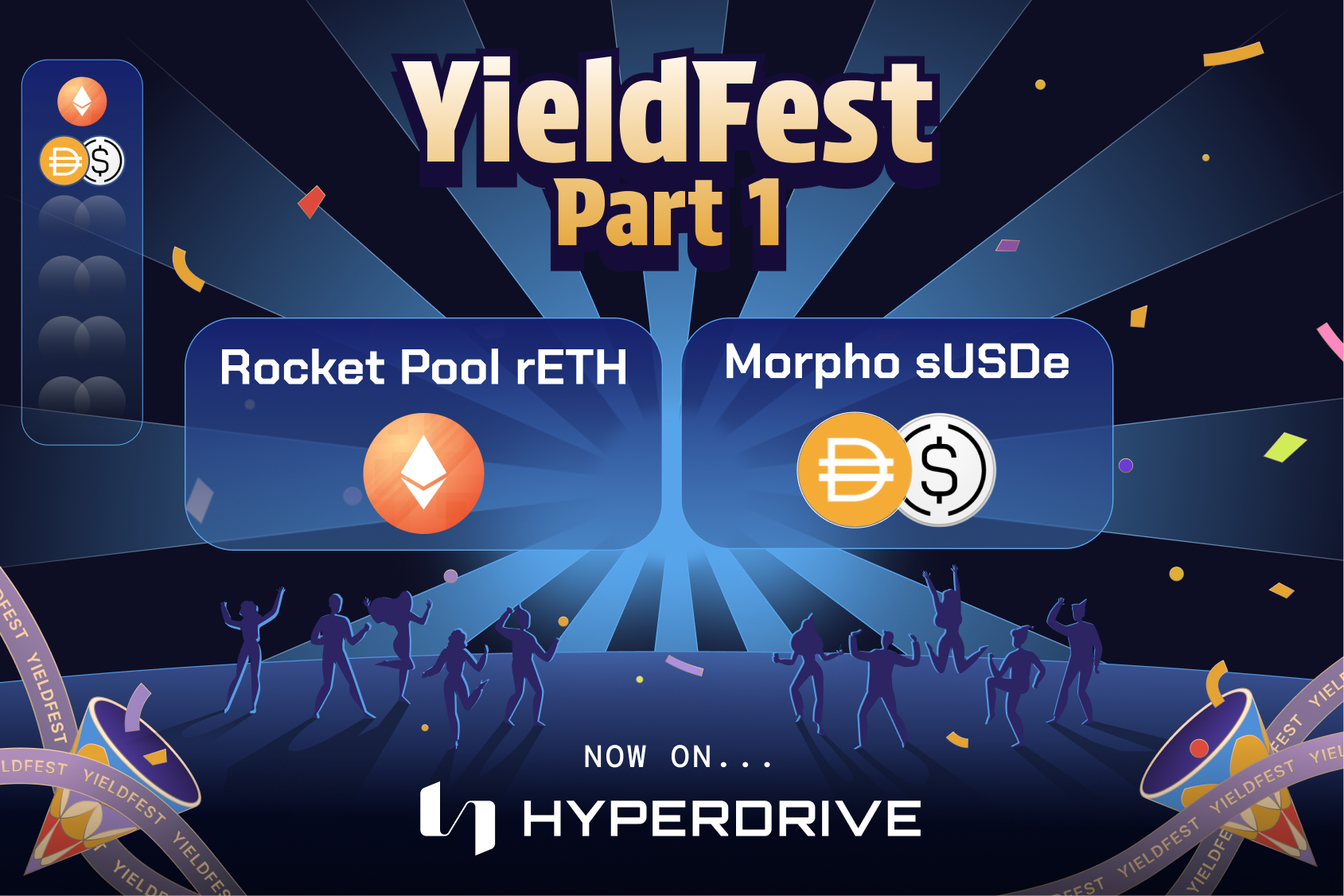 YieldFest Part 1: Start Earning Yield with Rocket Pool’s rETH and Morpho’s sUSDe/DAI on Hyperdrive