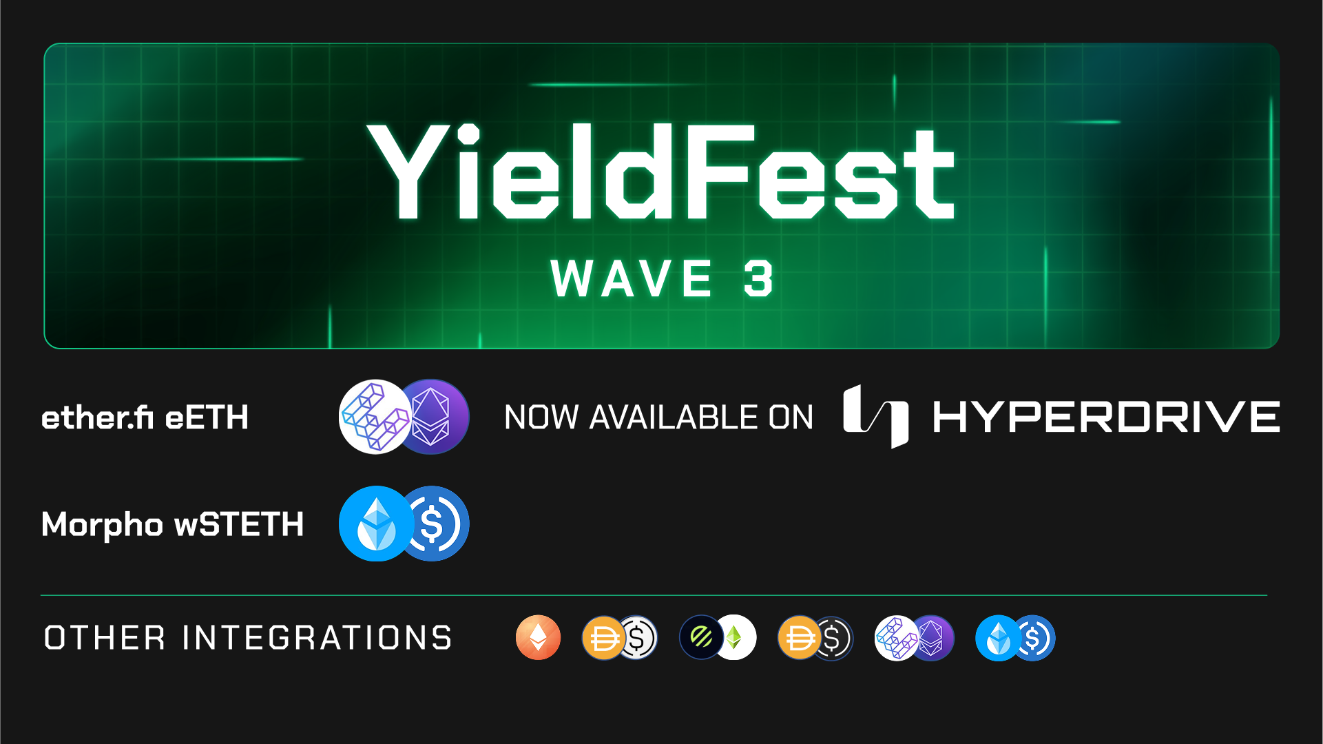 Wave 3: ether.fi's eETH and Morpho's wSTETH/USDC Are Now Available as Yield Sources on Hyperdrive