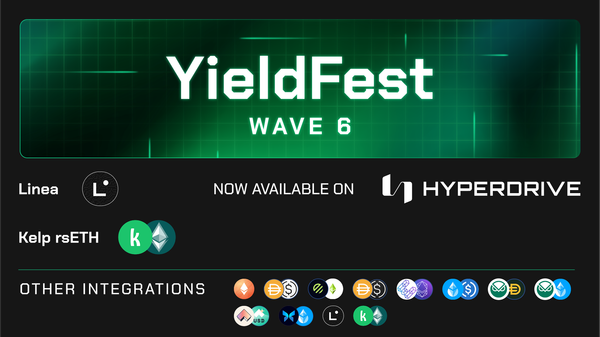 Wave 6: Hyperdrive Deploys on Linea with rsETH as a New Yield Source