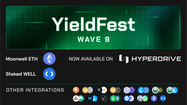 Wave 9: Hyperdrive Adds Moonwell Flagship ETH Vault and Staked WELL